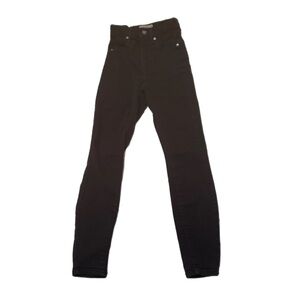 Everlane Minimalist Core Staple Piece Black Denim Crop Skinny Jeans Size 24